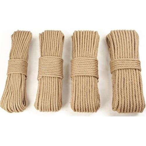 20m/50m Sisal Rope Cat Tree DIY Scratching Post Toy Cat Climbing Frame Replacement Rope Desk Legs Binding Rope Cat Sharpen Claw