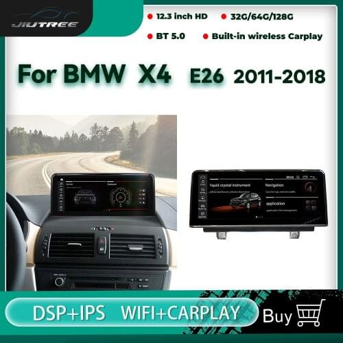 Android 10.0 car multimedia player for BMW X4 F26 2011-2018 CIC NBT EVO system unit PC navigation Autoradio IPS 4G