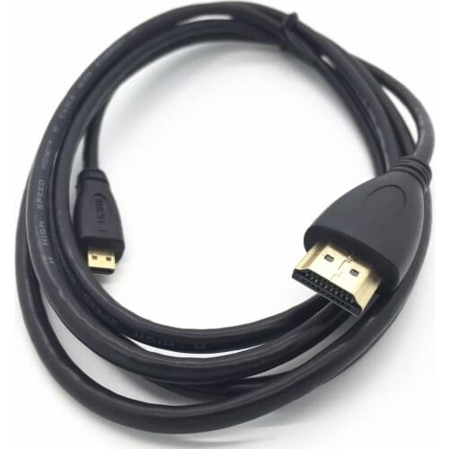 Free Shipping HDMI Male To Micro HDMI Adapter Converter Cable Cord for Nikon DL18-50 F/1.8-2.8 KeyMission 360 170