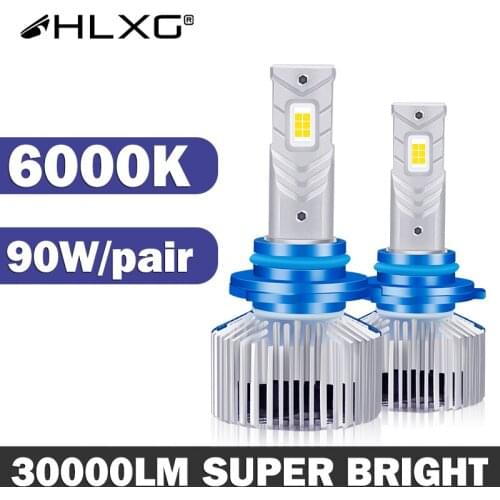HLXG 30000LM H4 led H11 h7 LED luces H8 H9 9005 9006 6000K bulb luz h7 led auto led lamp lampada car Light 12V HB3 HB4 headlight