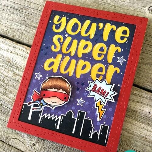 JMCRAFT 2021 You RE Super Duper English Letter CardMetal Cutting Dies Scrapbook Mold Cutting Mold DIY Crafts Handmade New