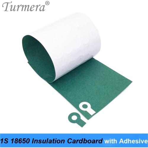 Cardboard 1S 18650 Battery Insulation cardboard with Adhesive for 18650 Battery Pack Cell Insulating Glue Patch Positive 70Piece