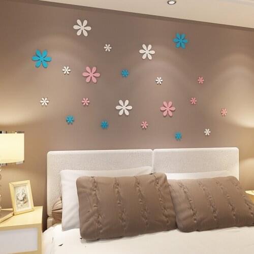 Creative wall stickers three-dimensional wooden removable TV wall decoration stickers childrens room living room wall stickers