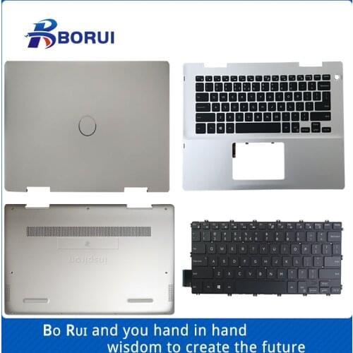 NEW laptop LCD back cover/Palmrest/Bottom case / keyboard for DELL inspiron 14 5481 5482 2 in 1 P/N 041KVJ 01K3JR 00V9J6