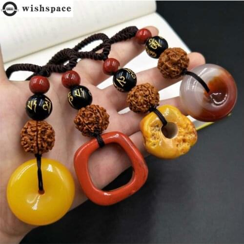 The new popular simple geometric imitation wax pendant long joker fashion necklace female jewelry wholesale