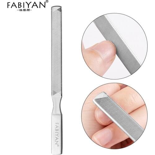 13CM Nail Art File Rod Stainless Steel Double Sides Buffer Grinding Finger Cuticle Remover Polish Acrylic Manicure Pedicure Tool