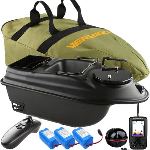 500M Fishing Bait Boat Catapult Hopper and Bottom Hopper Hook Post Boat Carp Fishing LCD GPS Fishfinders Sonar Sensor Toy Boat