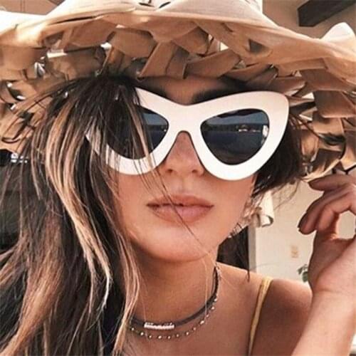 Retro Oversized Cat Eye Sunglasses Ladies Brand Designer Vintage Sun Glasses For Women Eyewear Vintage Oculos De Sol Feminino