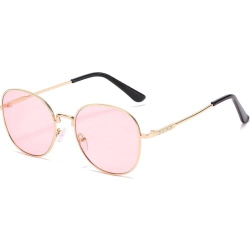 Black Pink Polarized Women Round Sunglasses Retro Men Summer Accessories High Quality Uv400 Sun Glasses Male Driving Metal Frame