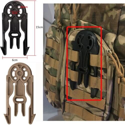 Tactical Lock System Connection Buckle MOLLE Quick Pull Transfer Module Belt Loader