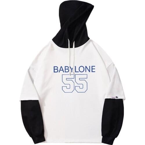 Bangtan Boys Hoodies Women New Spell Color Stitching Tops Unisex Korean Kpop Vogue BABYLONE 55 Female y2k Sweatshirts Clothing