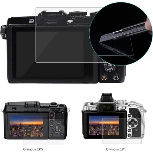 Tempered Glass Screen Protector For Olympus Camera E-M10 Mark II, E-M10, EPL7/EPL8, EP5, EM1 LCD Screen Protective Film Guard