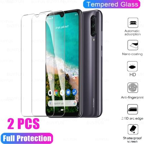 Protective film For xiaomi mi A3 2pcs full cover screen protector for xiaomi mi a3 a 3 m1906f9sh tempered protective glass