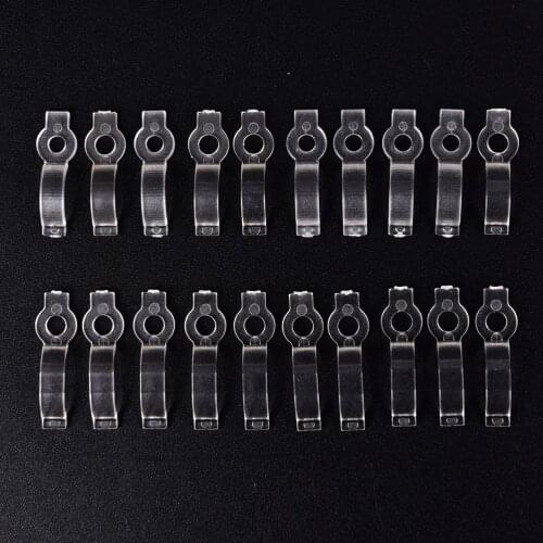 10pcs/lot LED Strip Silicon Clip for Fixing 8mm 10mm Waterproof IP65 3528 3014 5050 RGB LED Tape Light Bracket Clamp