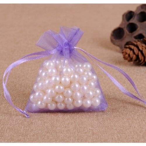 100pcs/bag Jewelry Bag 7x9cm Wedding Gift Organza bag Jewelry Packaging Display & Jewelry Pouches