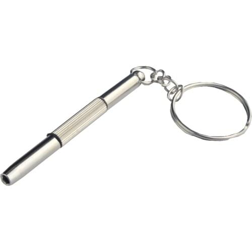 100pcs 3 in1 Eyeglass Screwdriver Multifunction Hand Tools 3 in1 Eyeglass Screwdriver Sunglass Watch Repair Kit with Keychain