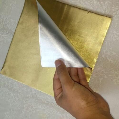 100pcs Gold Sweets Candy Package Foil Paper Chocolate Lolly Foil Wrappers Square For Gift Decoration 20*20cm
