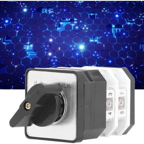 AC 220-380V 16A Rotating Cam Switch Universal Changeover Switch 2 Position 2 Layer For LW12D-16-9.0414.2 Stable Operation
