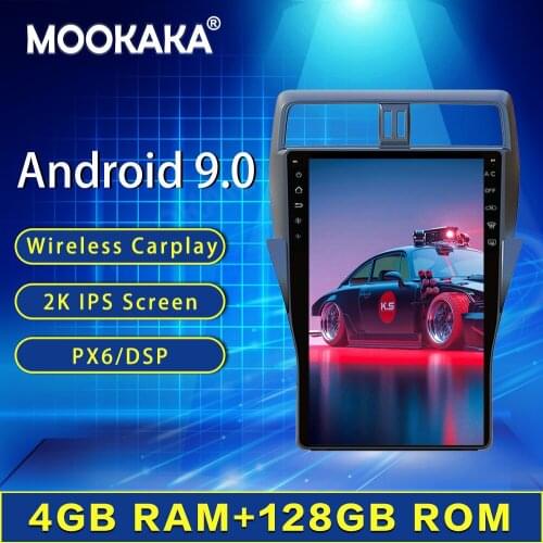 128GB Tesla Screen Carplay For 2018 TOYOTA Land Cruiser Prado 150 Android Car Multimedia Player GPS Radio Auto Stereo Head Unit