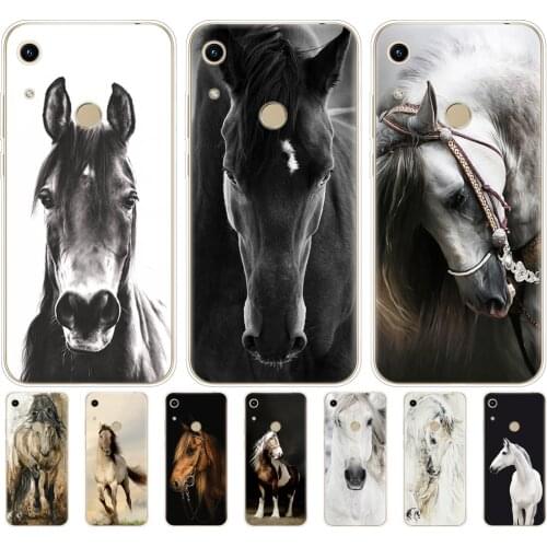 Silicon phone cover case for HONOR 20 lite view 30 v 30 pro coque bumper for huawei honor 20S 9X Premium 7s 8a Fine horse art