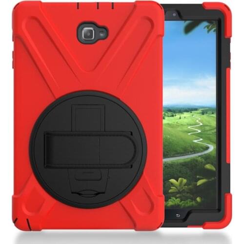 Case For Samsung Galaxy Tab A A6 10.1'' Cover with S Pen P580 P585 Hand Strap 360 Rotation Stand Case for Samsung P580 Cover