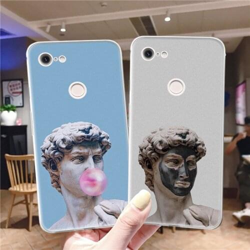 Statue David Coque for Google Pixel 5 4 4a 3 3a 2 XL Soft TPU Silicone Back Phone Cases For Pixel 4XL 5 XL 3XL 2XL Cover Funda
