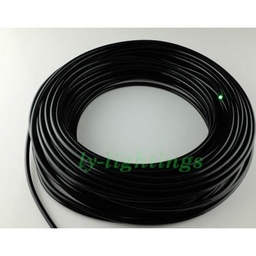 Black optical fiber cable solid fiber for star ceiling pool lighting sauna fiber light garden night light wall lamp decoration