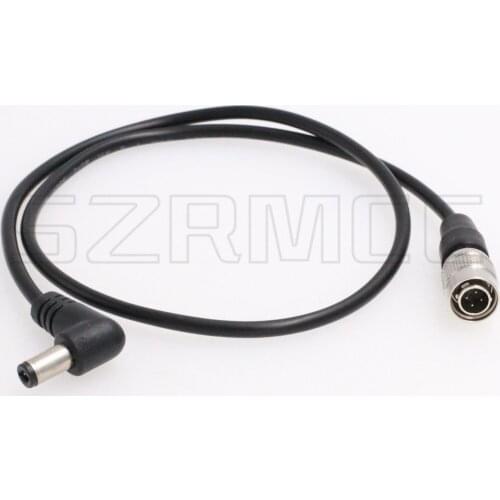 DC 5.5X 2.5mm to Hirose 4 pin Male Power Cable for Sound Devices 688 644 633,Recorder Zoom F4 F8