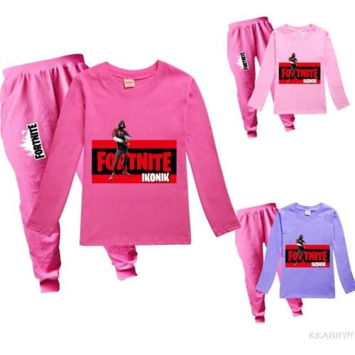 Fortnite Children Fashion Boys Girls Hoodie + Pants 2Pcs/Set Toddler Casual Kids Tracksuits