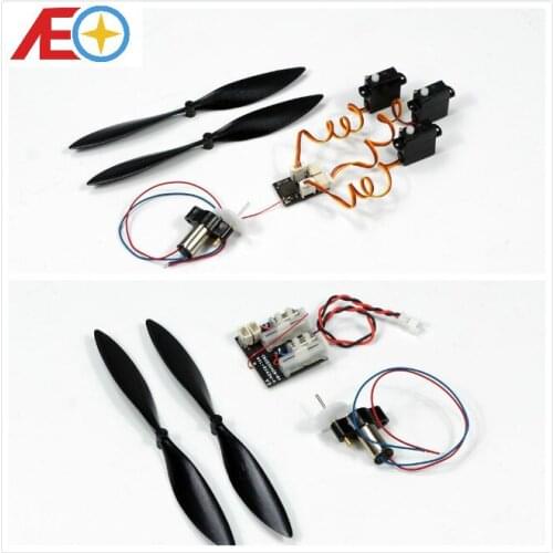 DIY Micro Brushed Power System with 7x16mm Brushed Motor/Micro Prop, and Micro Receivers for RC Micro Mini Indoor Airpalne Model