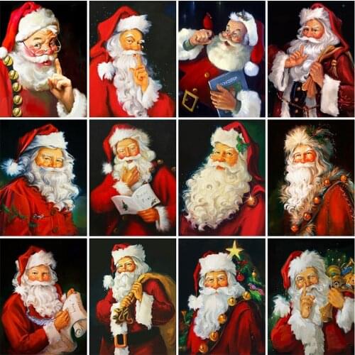 Evershine 5D DIY Diamond Painting New Arrival Santa Claus Diamond Embroidery Christmas Cartoon Needlework Home Decor Gift