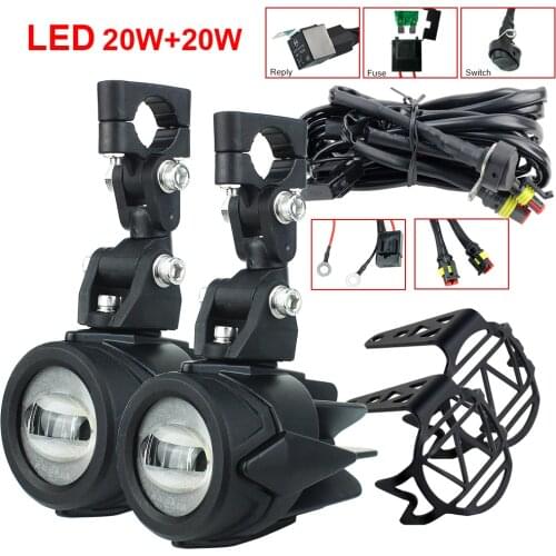 Auxiliary Lights General fog Lamp Motorcycle 40W 6000K Driving Fog Lamps for BMW R1200GS F800GS F700GS F650 K1600