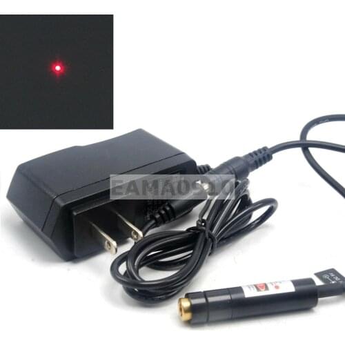 Dot Locator Focusable 650nm 80mW DC5V 12x55mm Red Laser Diode Module w/ Adapter