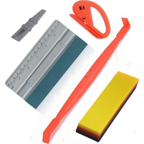 FOSHIO Car Accessories Tools Kit Carbon Film Vinyl Wrap Magnet Tuck Squeegee TPU Window Tint Scraper Cutter Auto Wrapping Tools