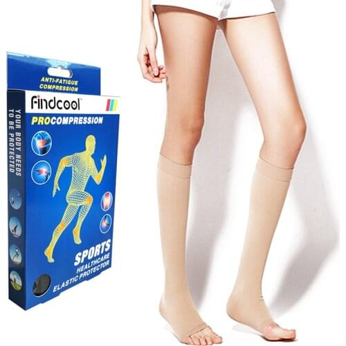 Findcool 34-46mmHgGraduated Compression Knee High Socks Women Men for Varicose Veins