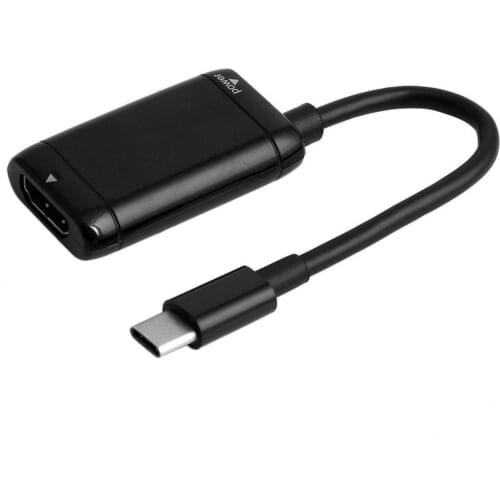 USB-C Type C To HDMI-compatible Adapter USB 3.1 Cable For MHL Android Phone Tablet Black Video Extension Cable