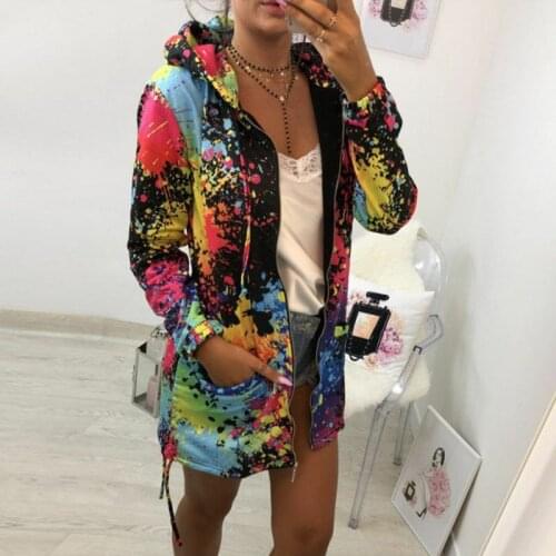 Fashion Womens Hooded Jackets 2019 Casual Windbreaker Women Basic Jackets Coats Zipper Lightweight Jackets Bomber Female