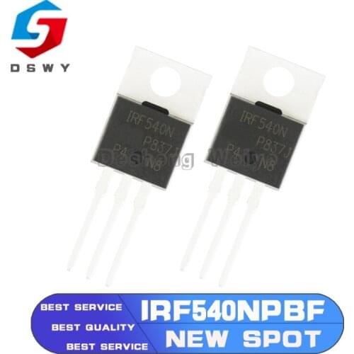 10PCS IRF540N TO-220 IRF540NPBF TO220 IRF540 IR540 New and Original IC