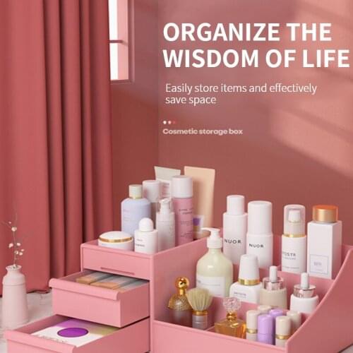 New Drawer Type Desktop Skin Care Products Dormitory Storage Finishing Box Storage Rack Cosmetic Storage Box