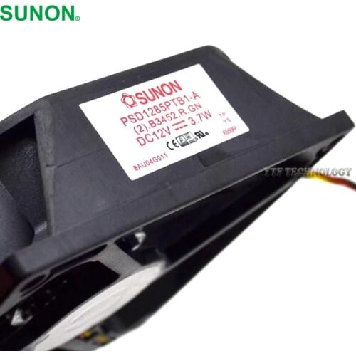 PSD1285PTB1-A (2).B3452.R.GN DC 12V 3.7W 3-wire 3-pin connector 80mm 85x85X25mm Server Square cooling fan
