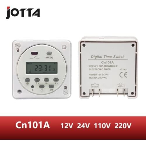 CN101A LCD time switch 12V 24V 110V 220V Time Relay Street lamp billboard power supply timer with water proof box