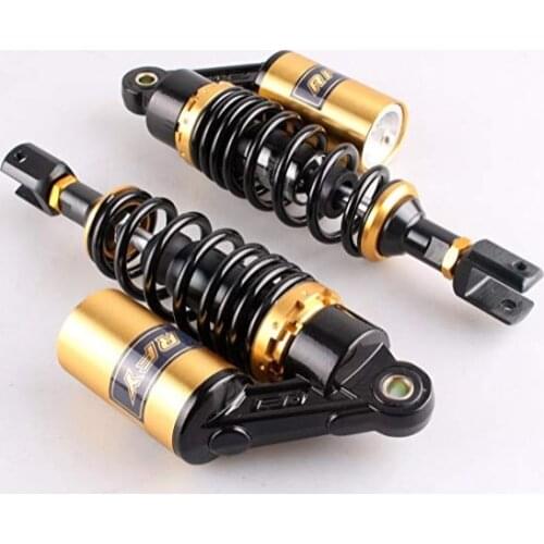 RFY New 1Pair 280mm 295mm motorcycle rear shock absorber for Honda Suzuki Kawasaki Yamaha Black + gold