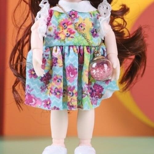 16CM BJD Doll Casual Fashion Princess Clothes Suit Accessories Dolls with Fashion Dress for Girls Toy