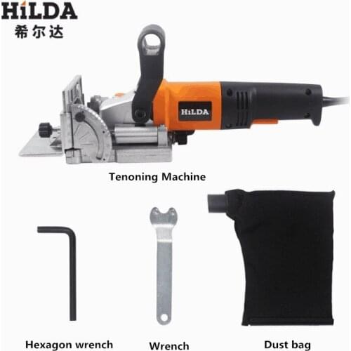 760W Multi-function Woodworking Tenoning Machine Electric Tool put plank together machine Groover Copper Motor