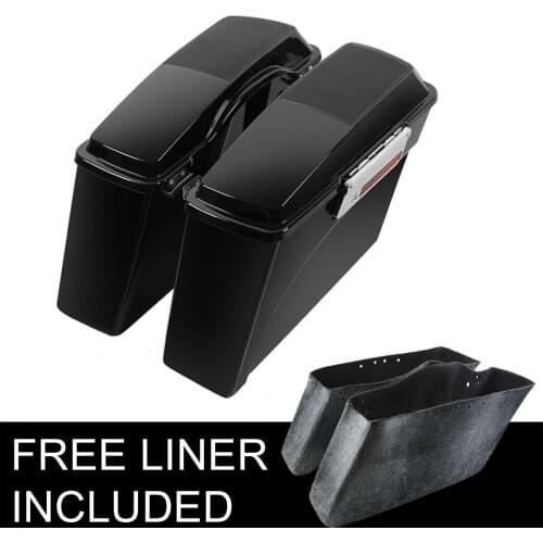 Motorcycle Hard Saddlebags Trunk Speaker Lid Latch For Harley Touring Road King Street Glide 1994-2013