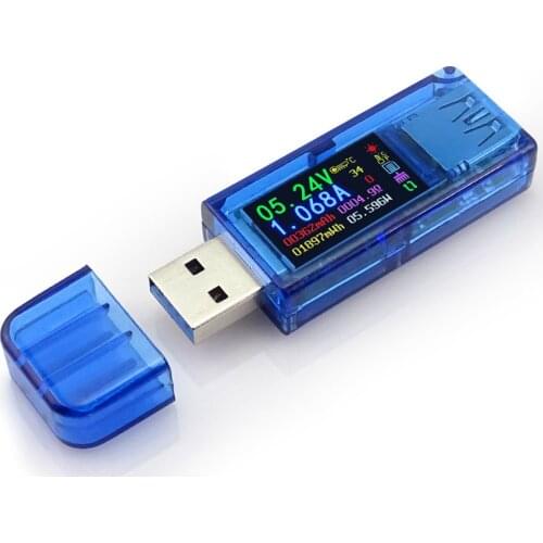 USB3.0 IPS HD Color Screen USB Tester Voltage Current Capacity Energy Power Equivalent Impedance Temperature Tester