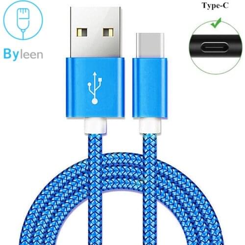 USB Fast Charge Cable For Samsung Galaxy S20 S9 S8 Note 20 10 9 8 A40 A50 A70 M30s 3M Type C Cable Usb Cable For Xiaomi Mi 9T 9