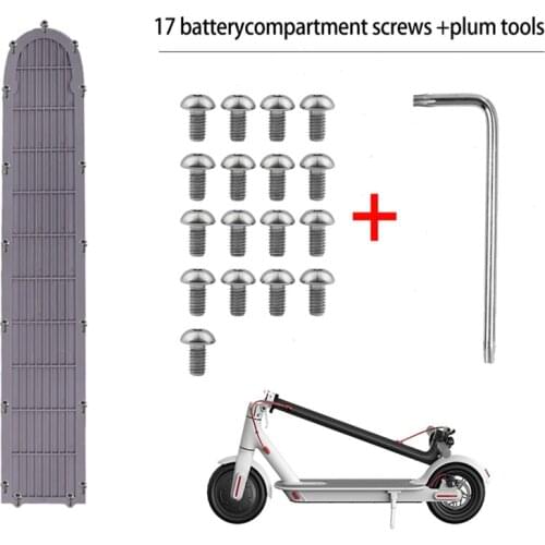 For Xiaomi Mijia M365 Bottom Battery Cover Screws Stainless Steel Metal Screws Electric Scooter Repaired Parts 17PCS