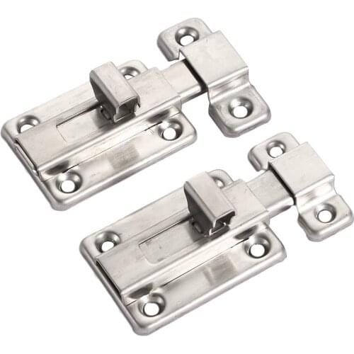 1 Pcs Stainless Steel Door Window Lock Bolt Cabinet Slide Padlock Clasp For Bathroom Bedroom Home Improvement