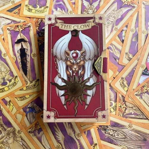 56pcs/set Anime Cardcaptor Sakura Cosplay Prop Cosplay Accessories Props KINOMOTO SAKURA Cards Tarot Halloween Gift 2021 Trend